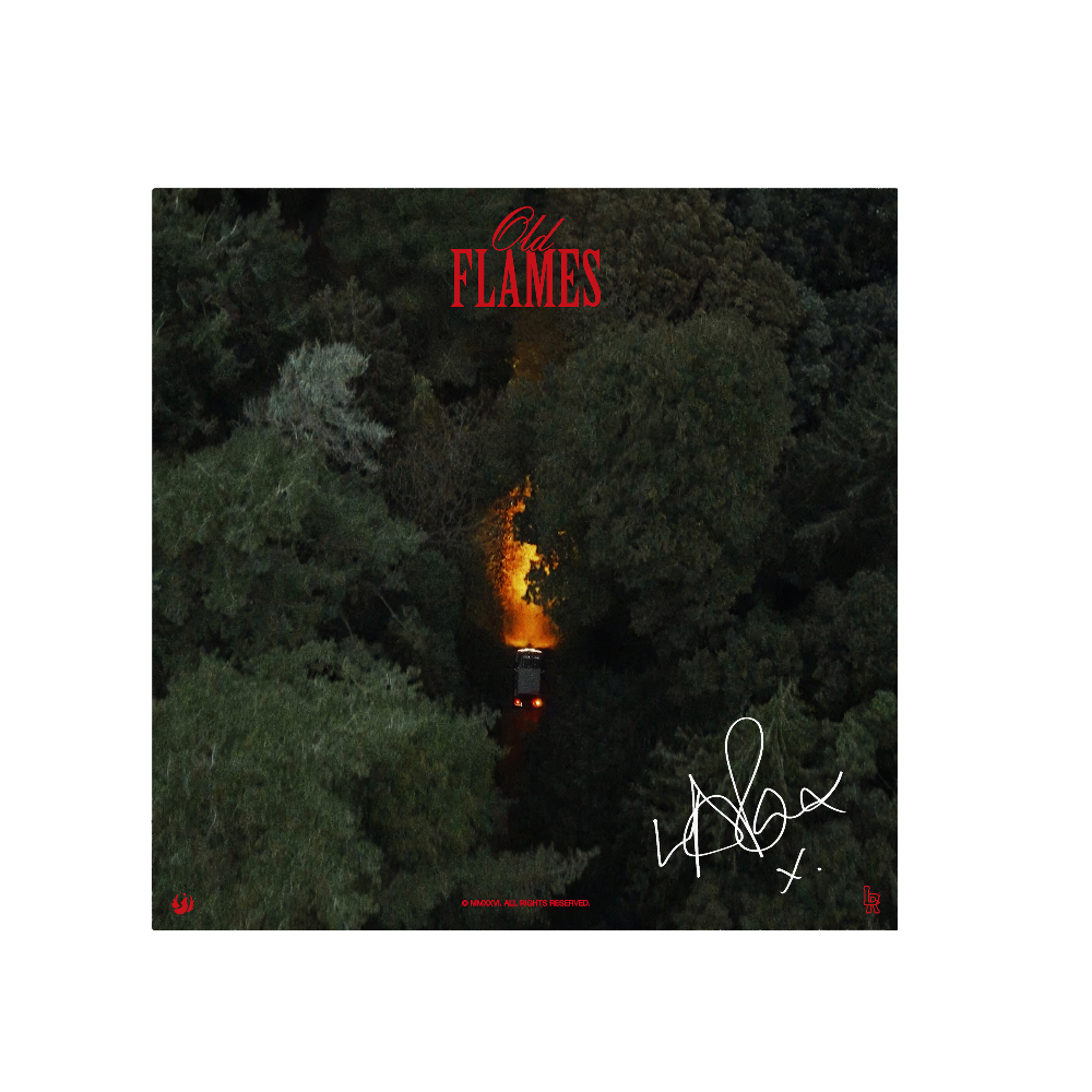 OLD FLAMES RED VINYL (SIGNED) ART CARD